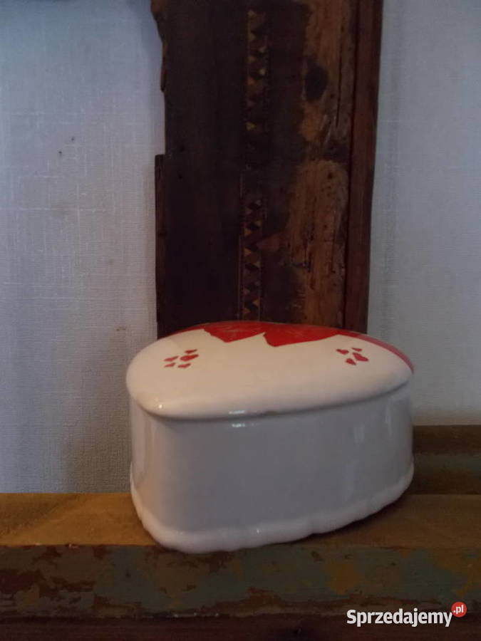 Ceramiczna Szkatułka Serduszko Bombonierka Lata Szczecin