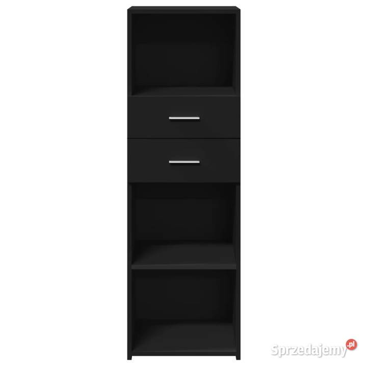 Wysoka szafka czarna 40x425x124 materiał Warszawa sprzedam