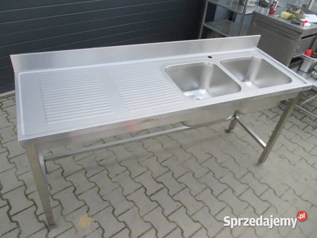 Zlew Gastronomiczny 2 Komorowy z półką 1806085 wielkopolskie Ostrów Wielkopolski