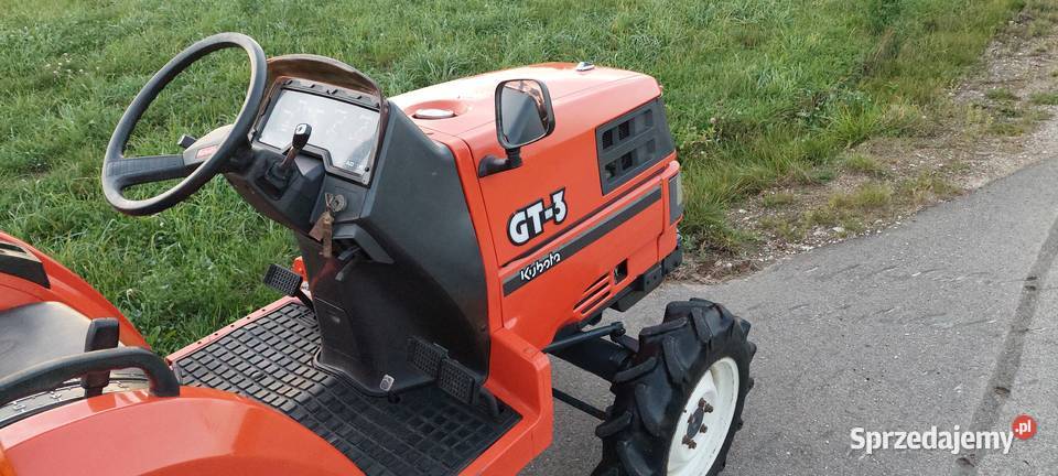 Traktorek Kubota GT3 z glebogryzarką piękny stan