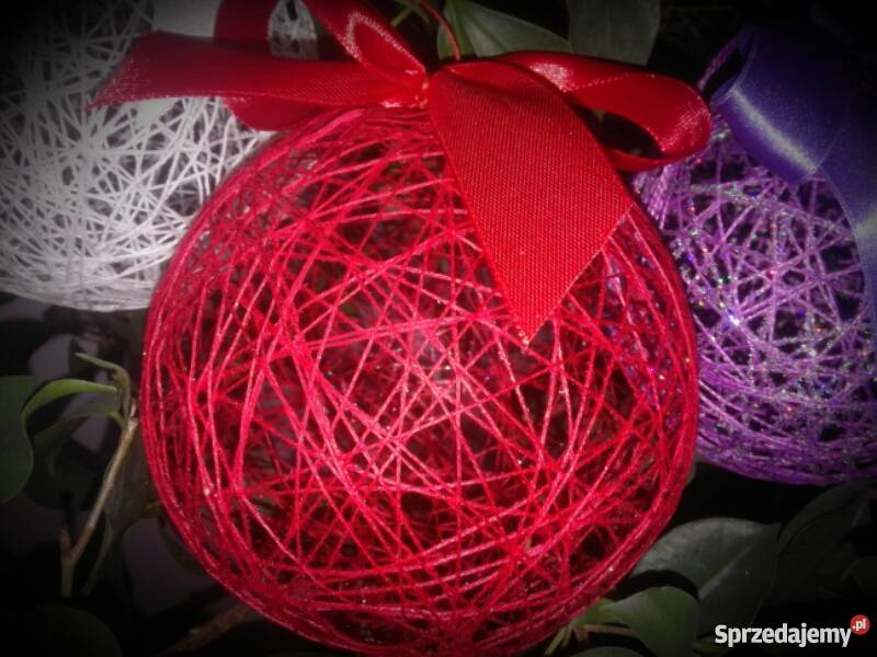 bombki bańki z kordonku wielokolorowy Tarnów