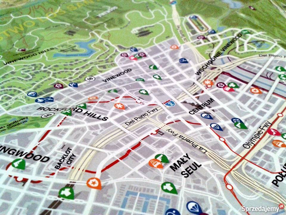 Mapa Papierowa GTA V 5 PC PS3 PS4 XBOX 360 / ONE - 7780086430