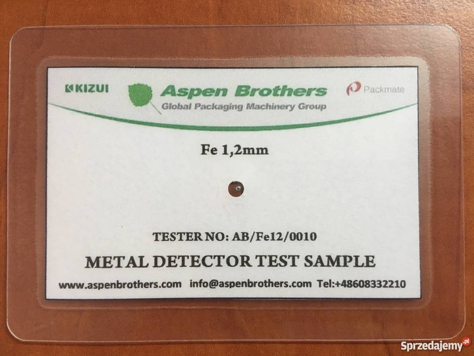 Testery do detektorów metali Certyfikat Faktura Brzoza sprzedam
