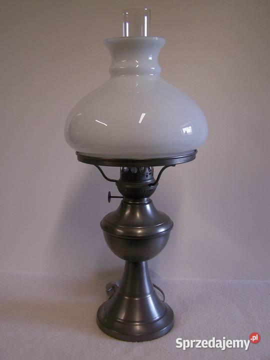 Lampa stołowa w stylu retro szkło mleczne Koszalin sprzedam