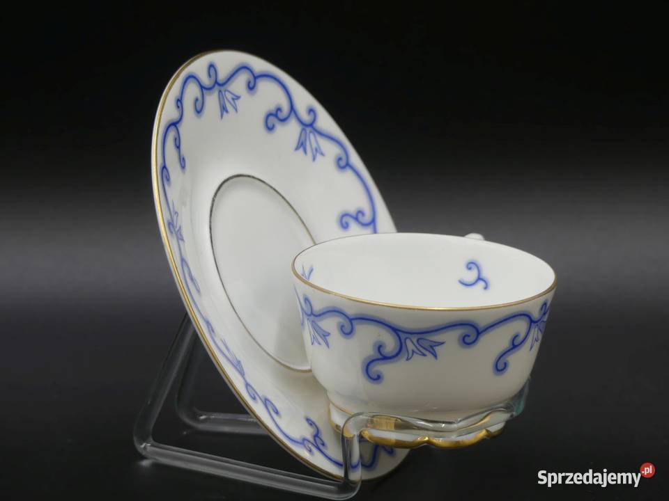 Zjawiskowy cienkościenny komplet do mokki Sorau Porcelana i szkło