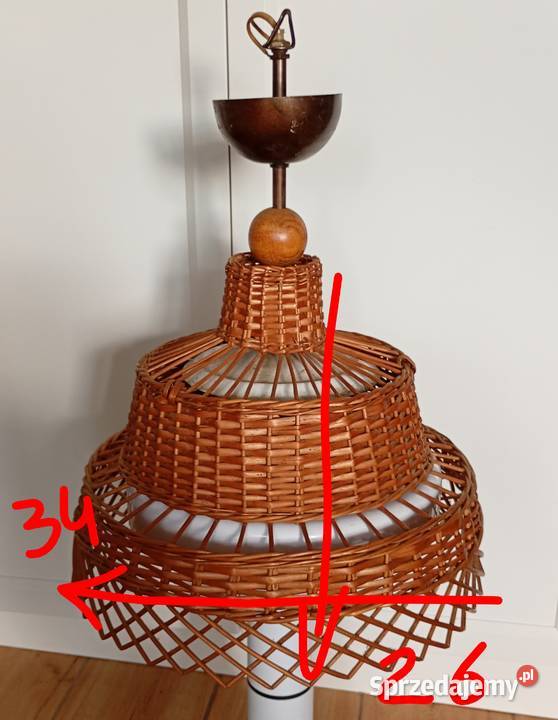 lampa wiklinowa PRL małopolskie Bukowno