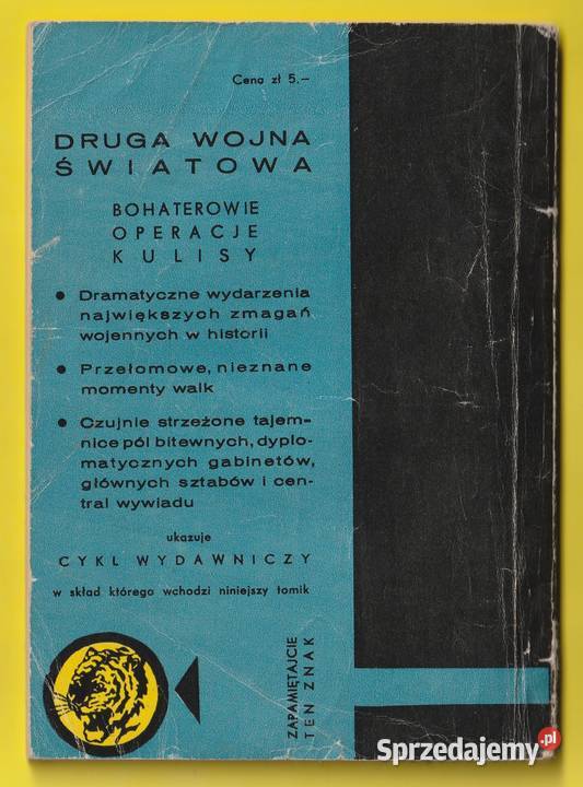 ŻÓŁTY TYGRYS WILCZA JAMA 1962 Rok wydania 1962 Łódź