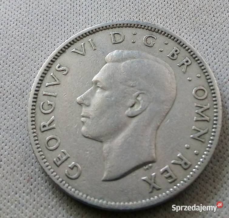 WIELKA BRYTANIATWO SHILLINGS1948 r Numizmatyka Legionowo