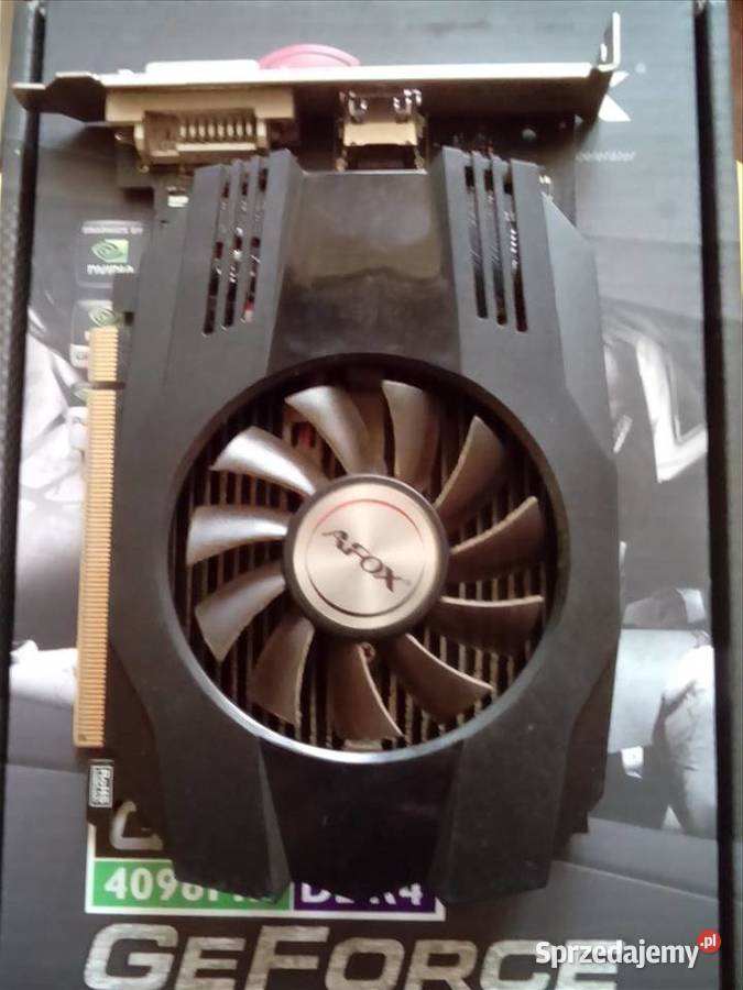 Nivida GeForce GT 1030 Afox HDMI DVI 4GB GDDR4 Komputery i Akcesoria Zduńska Wola sprzedam