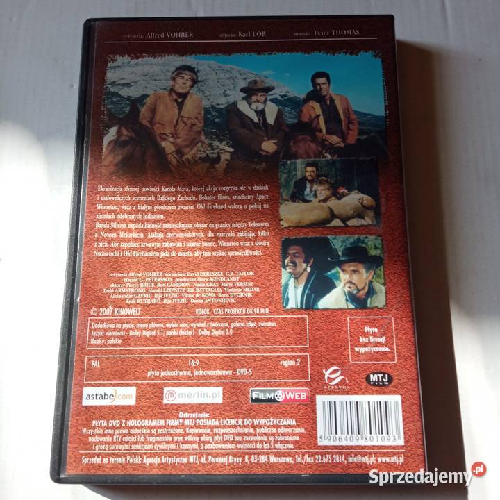 Kolekcja Karola Maya 4 filmy DVD z Winnetou Gliwice