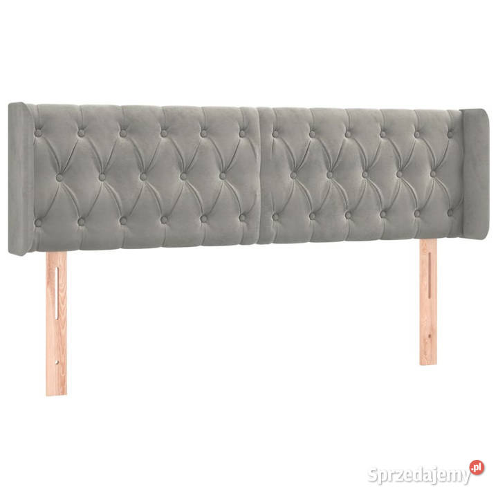 Zagłówek do łóżka z LED jasnoszary 147x16x7888 Warszawa