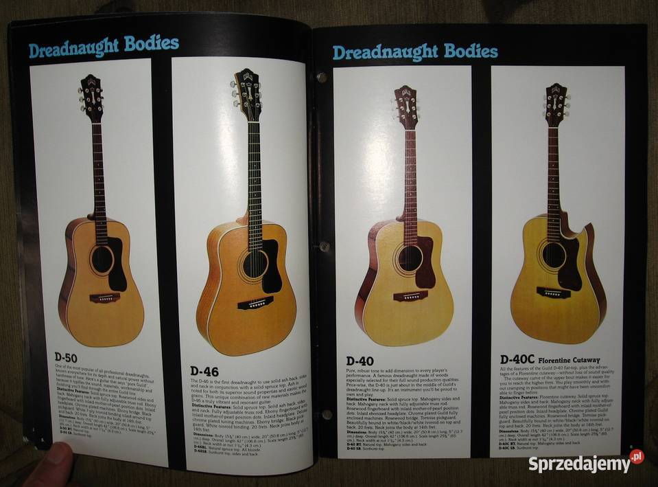 Guild FlatTops Classics guitar catalog katalog Kępice