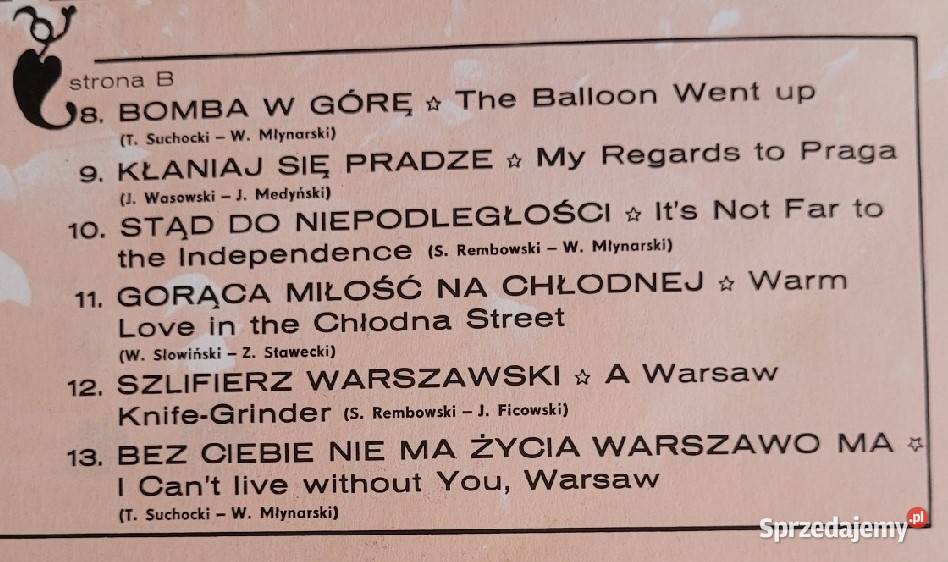 Jarema Stępowski Chłopak Z Woli płyta z roku kujawsko-pomorskie Chełmno