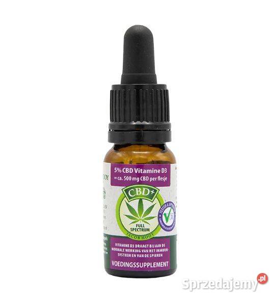 Jacob Hooy CBD Olej 5 Witamina D3 10ml Łódź