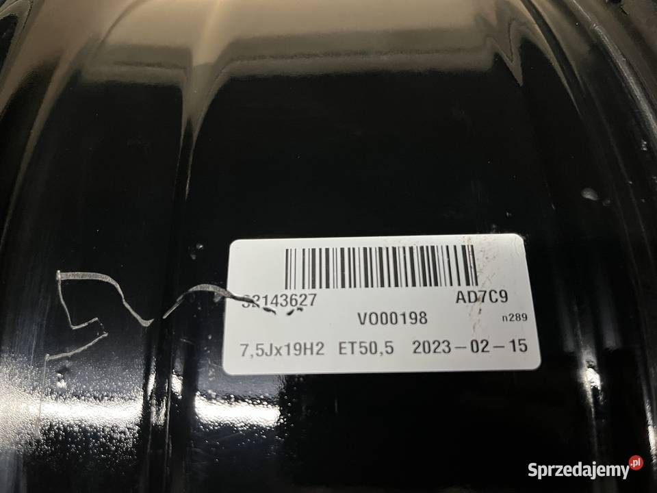 Felga pojedyncza VOLVO XC40 XC60 V90 CROSS 75x19 Średnica 19" Gostyń