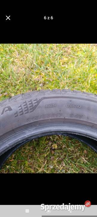 Opony letnie 215 55 18 Bridgestone turanza T005 małopolskie Stróże sprzedam