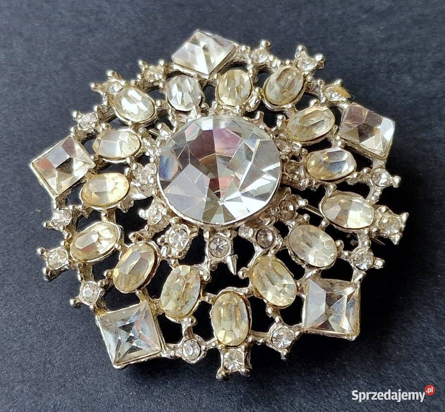 KOSTIUMOWA BROSZA VINTAGE W STYLU WIKTORIAŃSKIM