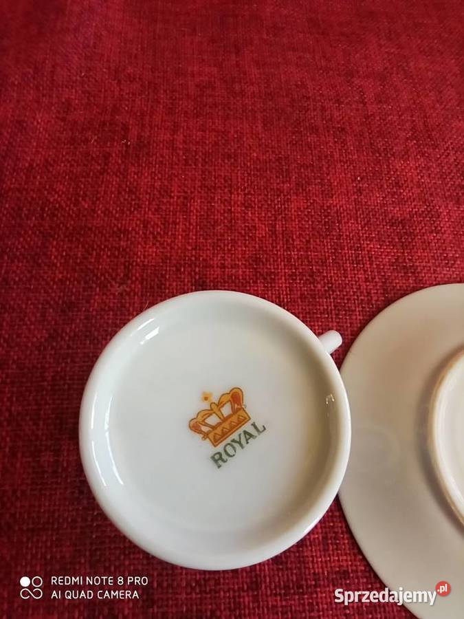 Filiżanka do mocci Royal Sceny antyczne Sygn Gdańsk