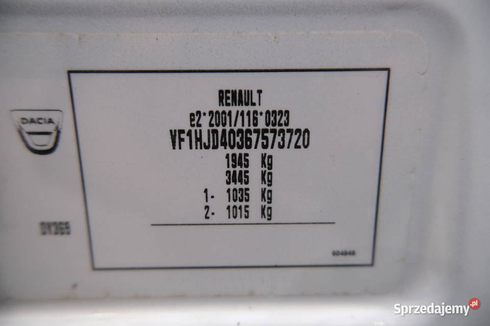 DACIA DUSTER 2021 1461 ccm 115 Duster Warszawa