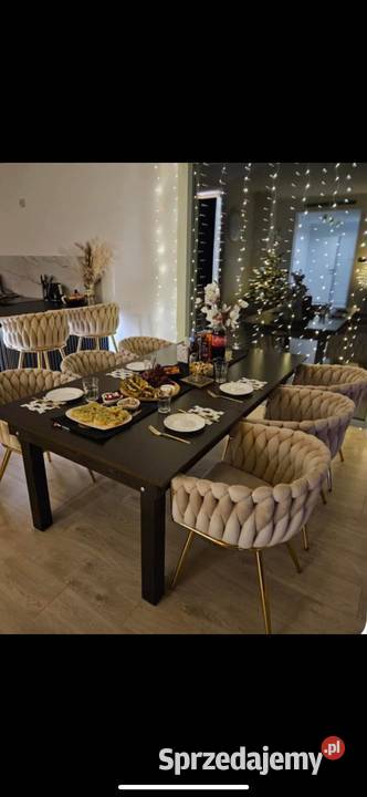 Krzesło plecione bezowe hit Meble Pęcice Małe