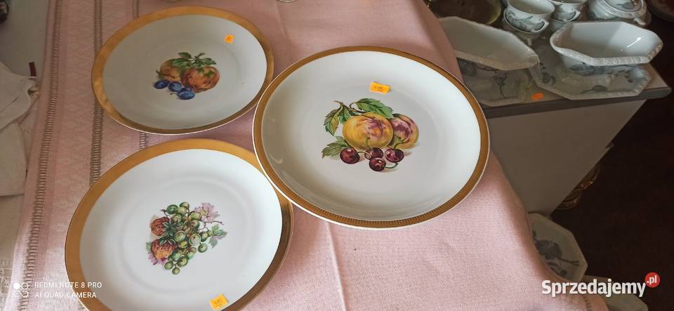 Patera z owocami Bohemia Czechslovakia Biała Gdańsk sprzedam