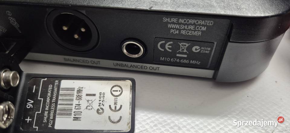 Shure PG24PG58 zestaw bezprzewodowy Konin