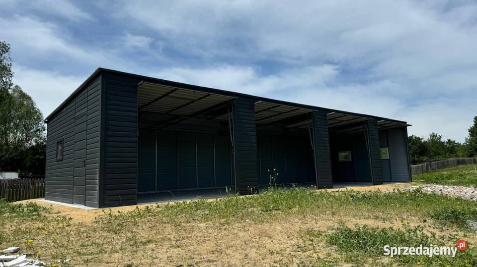 Garaż blaszany Antracyt MAT 15x55m h 273 światła Sprzedaż podkarpackie Przemyśl sprzedam