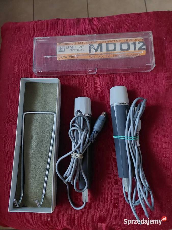 Mikrofony Unitra TONSIL MD012 z czasów prlu dwie