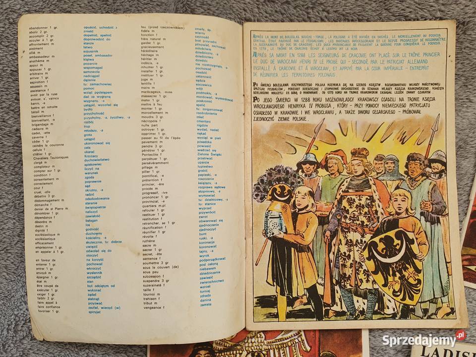 Władysław Łokietek zestaw 4 komiksów rózne historyczne i wojenne Gdynia sprzedam
