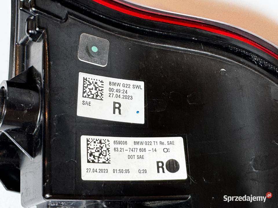 BMW G22 G26 Lampy prawy tył komplet wersja USA Wołomin