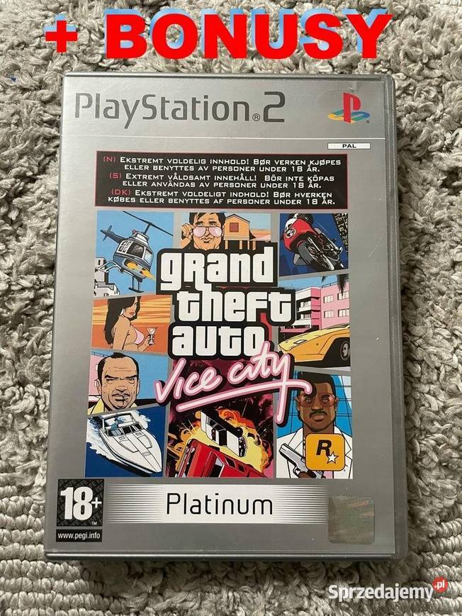 GTA VICE CITY GRAND THEFT AUTO HIT PLAYSTATION 2 Gry na konsole Lubaczów