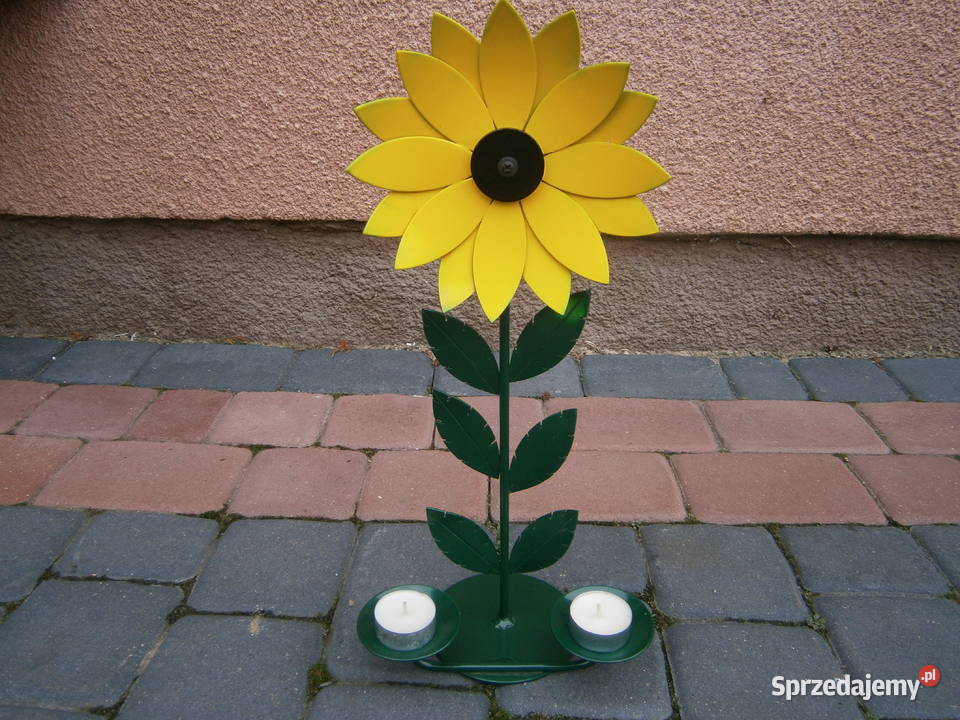 metalowy kwiatświecznik Dekoracje i ozdoby Siedlce