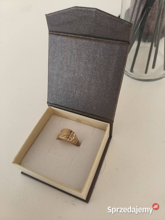 Sygnet męski złoty pr 375 rozmiar 18 Warszawa sprzedam