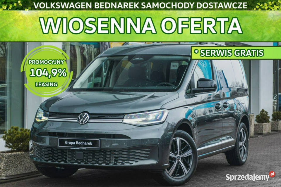 Volkswagen Caddy Style 20 TDI 122 DSG V 2020 kamera cofania Caddy Łódź sprzedam