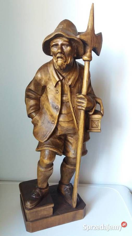 Rzeźba z drewna Halabardnik Strażnik Domu małopolskie Lubień