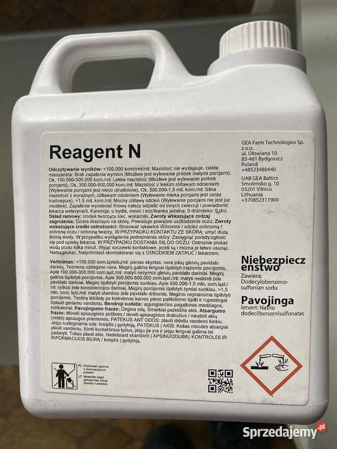 Reagent N preparat do określ komórek Rolnictwo Pyskowice