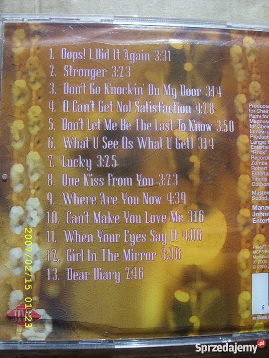 Pop CD BRTNEY SPEARS OOPS IDIT IT Wołów sprzedam