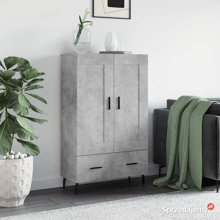 Wysoka szafka szarość betonu 695x31x115 WM830344 Warszawa