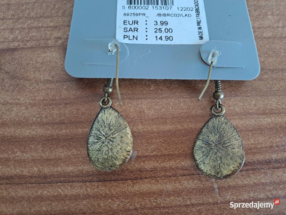 Parfois Kolczyki łza czarne łezka łezki łzy Warszawa