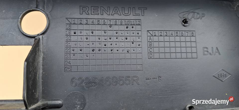 RENAULT CLIO V 5 KRATKA ZDERZAKA PPRZÓD ŚRODKOWA lubuskie sprzedam