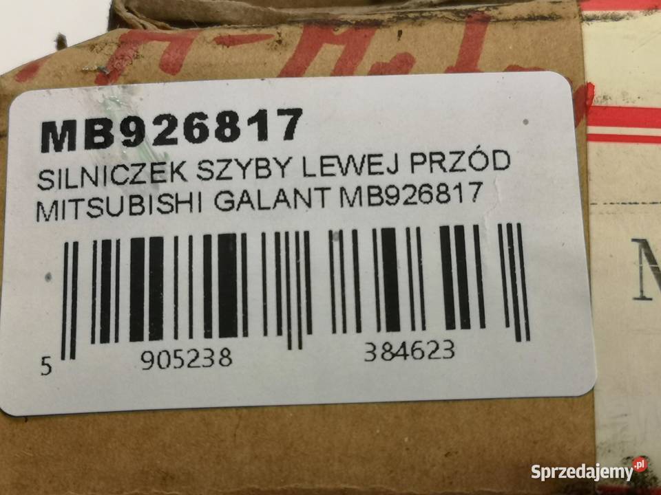 SILNICZEK SZYBY LEWY PRZÓD MITSUBISHI GALANT
