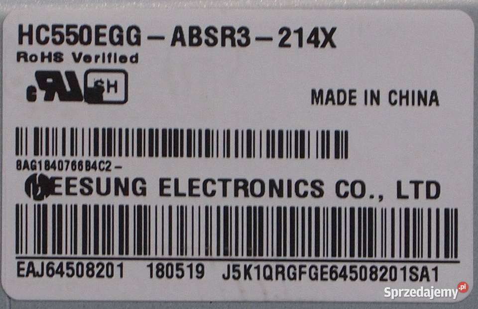 9plEEBT00003NX EAX6787280511 płyta do LG55UK6750 Warszawa