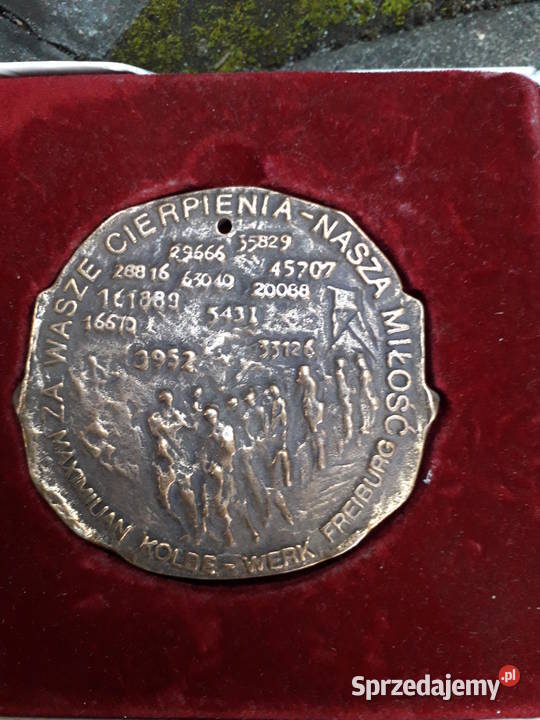 Medal 50 rocznica wyzwolenia niemieckiego obozu Warszawa sprzedam
