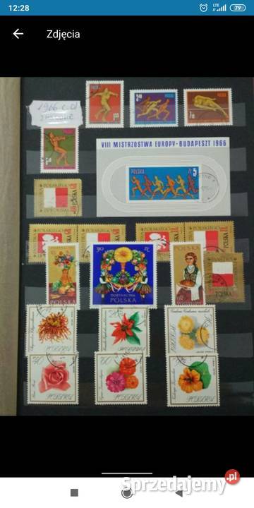 Znaczki 1966 polskie kasowane dolnośląskie Bolesławiec