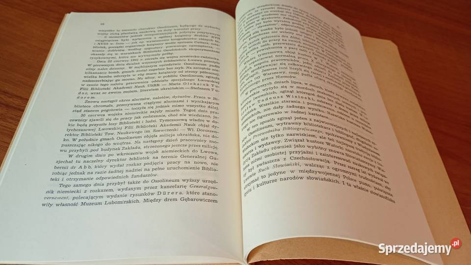 Zakład Narodowy im Ossolińskich w ostatnim