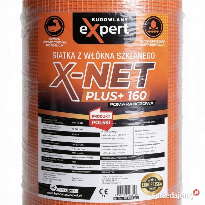 Siatka podtynkowa elewacyjna 160 gm XNET PLUS Zgierz