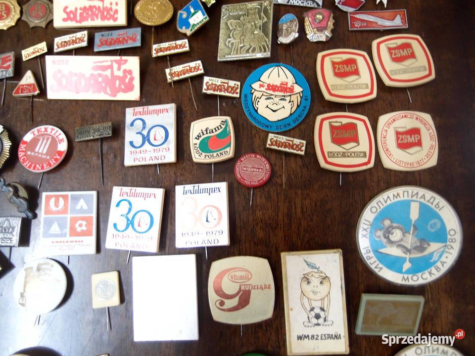 spinki przypinki odznaczenia i inne pamiątki z Łódź