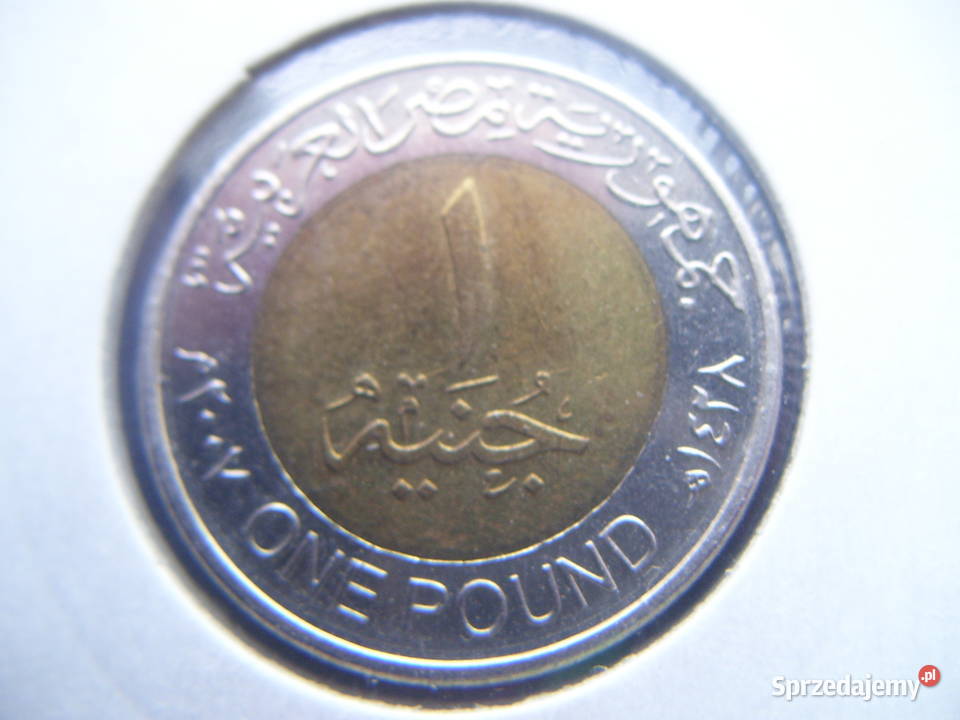 Stare monety 1 fund 2007 Egipt Numizmatyka Kolekcje Lesko