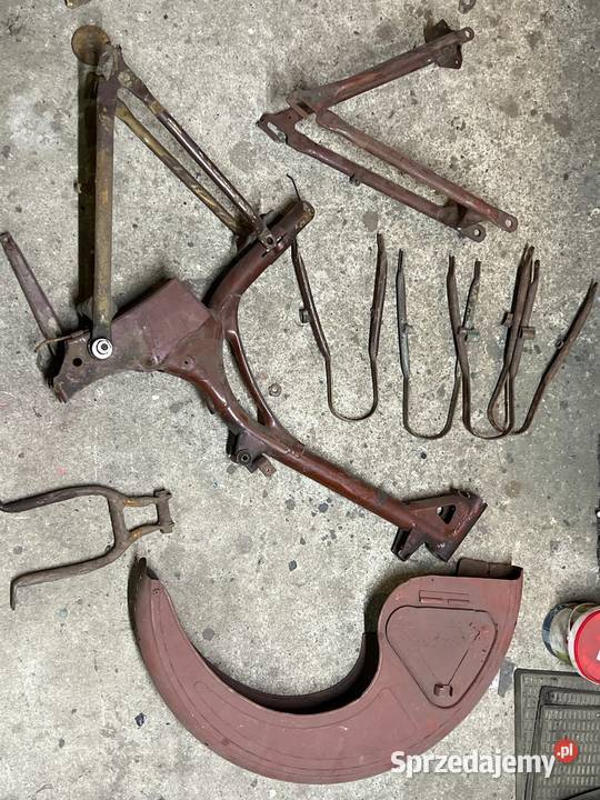 Części całość Simson sr2 rama wahacz stopka