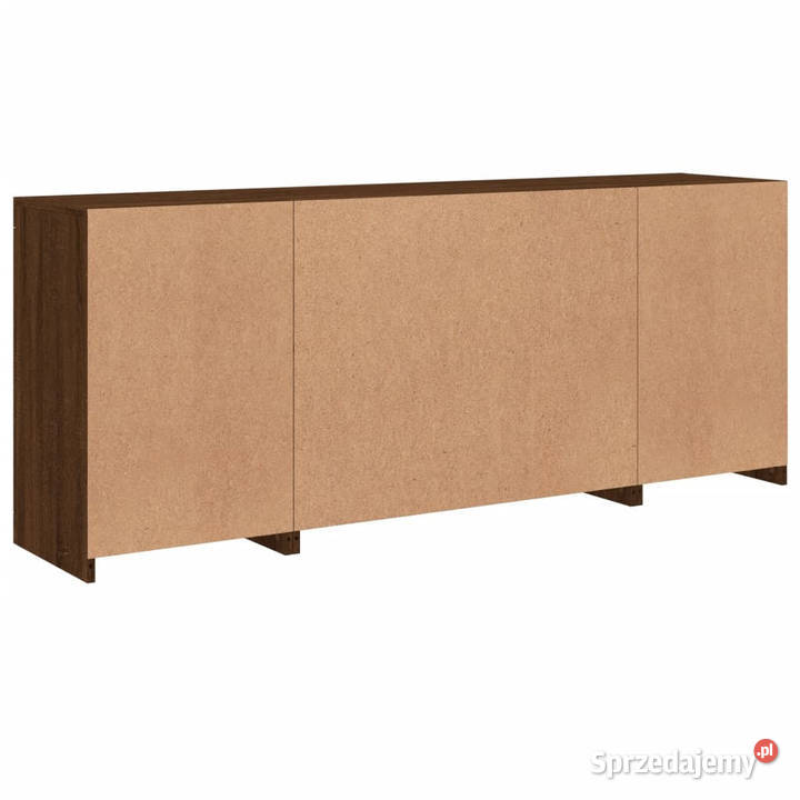 Szafka z oświetleniem LED brązowy dąb 163x37x67 Warszawa